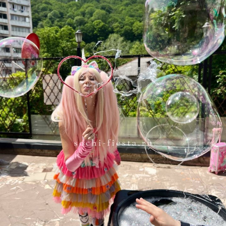 Шоу мыльных пузырей в Нижнем Тагиле