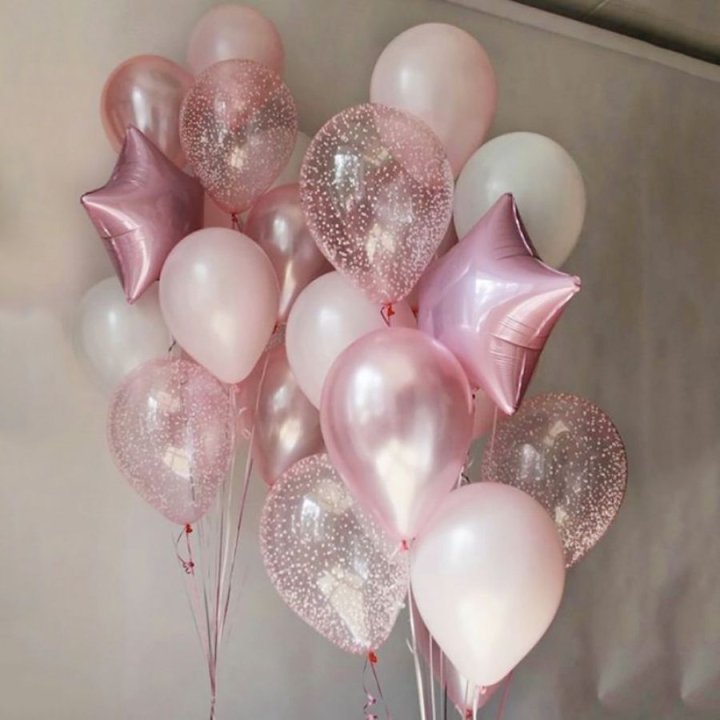 Фонтаны шаров "Розовый" в Нижнем Тагиле