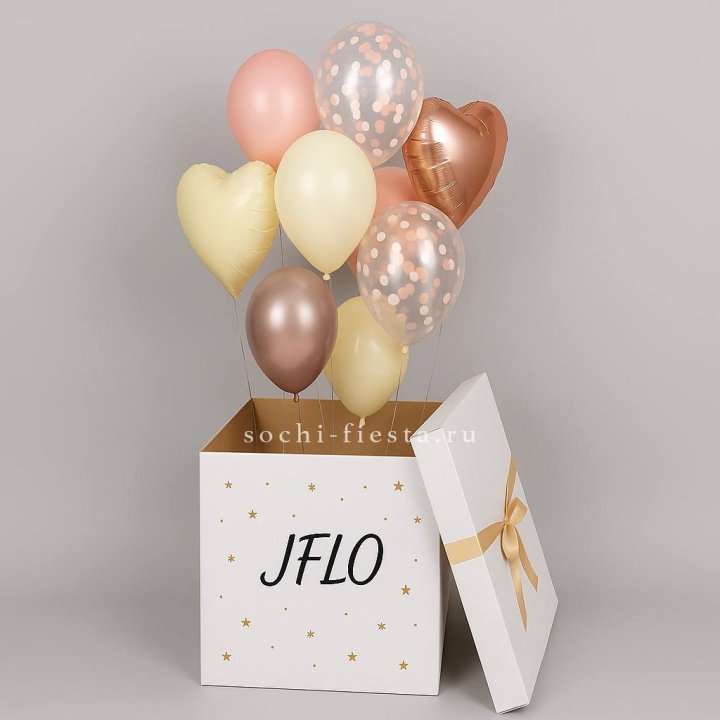 Коробка-сюрприз с шарами №2 в Нижнем Тагиле