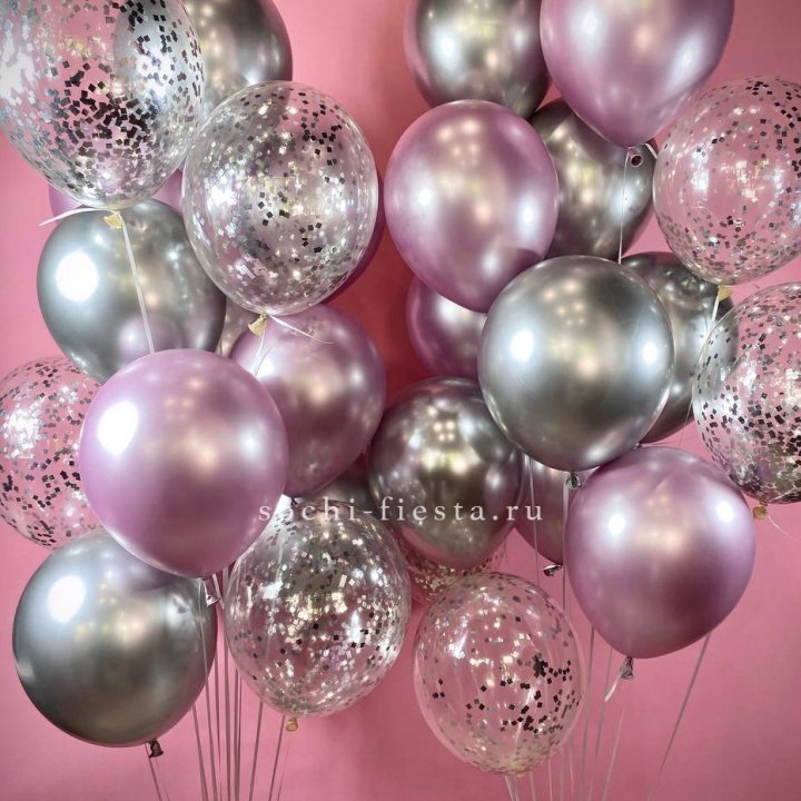 Фонтан шаров "Сильвер пинк" в Нижнем Тагиле