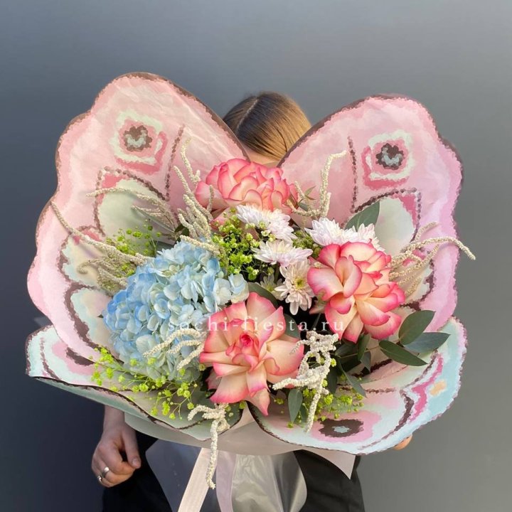 Дизайнерский букет бабочка №5 в Нижнем Тагиле