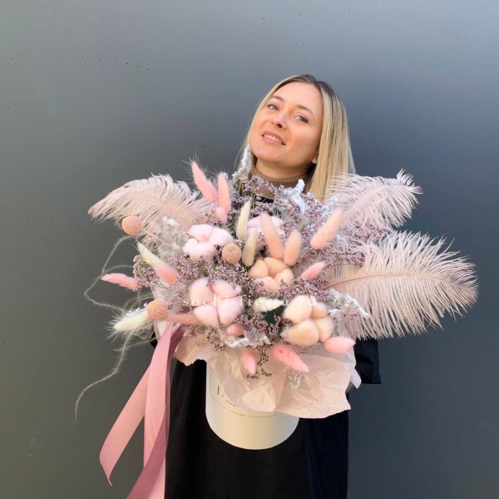 Авторский бокс с сухоцветами в Нижнем Тагиле