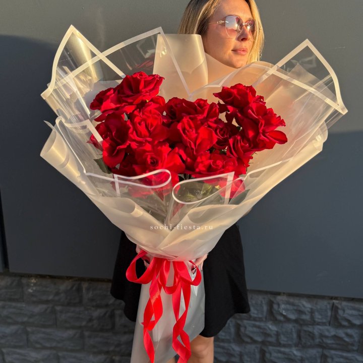  Букет  высоких роз 15 шт в Нижнем Тагиле