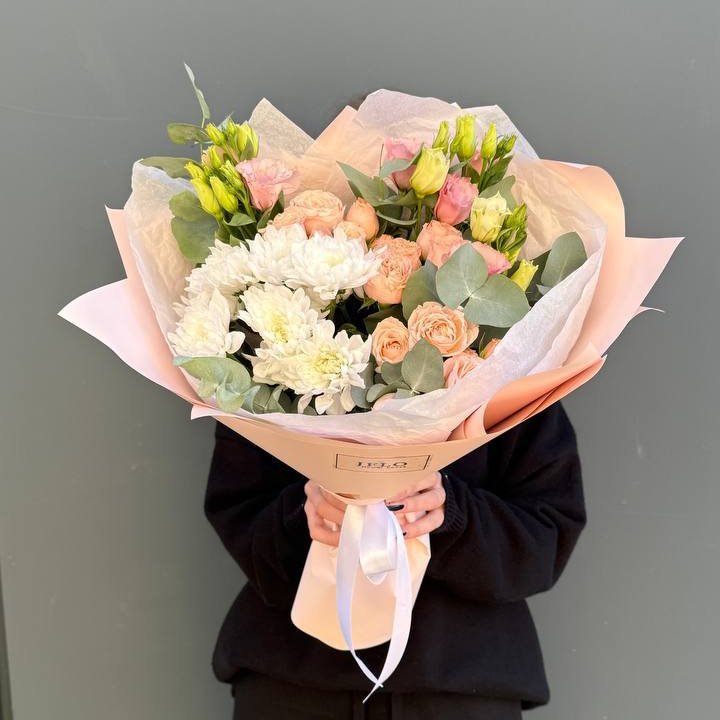 Букет "Персиковая нежность" в Нижнем Тагиле