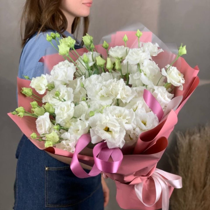 Букет эустом "Пудра" в Нижнем Тагиле