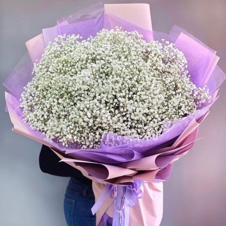 Облако белых гипсофил в Нижнем Тагиле