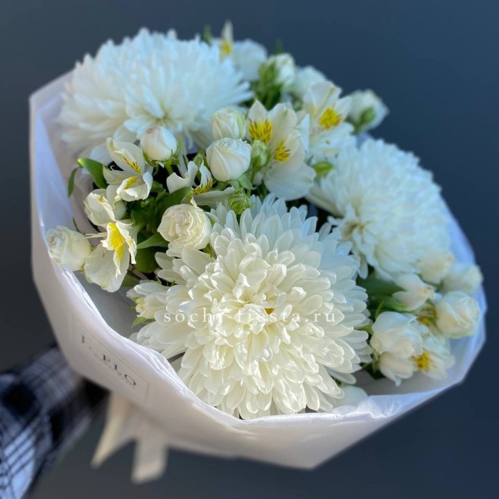 Букет из хризантем "Миранда" в Нижнем Тагиле