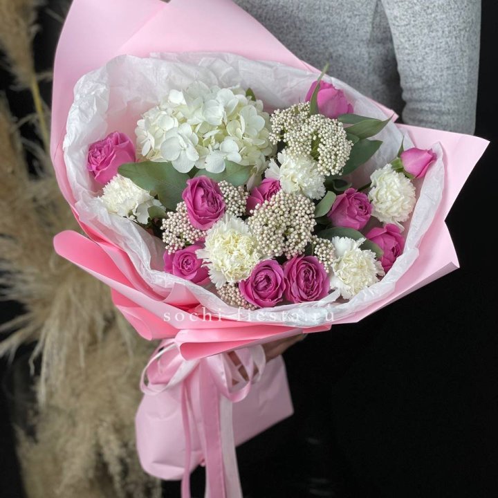 Букет с мисти бабблс №1 в Нижнем Тагиле