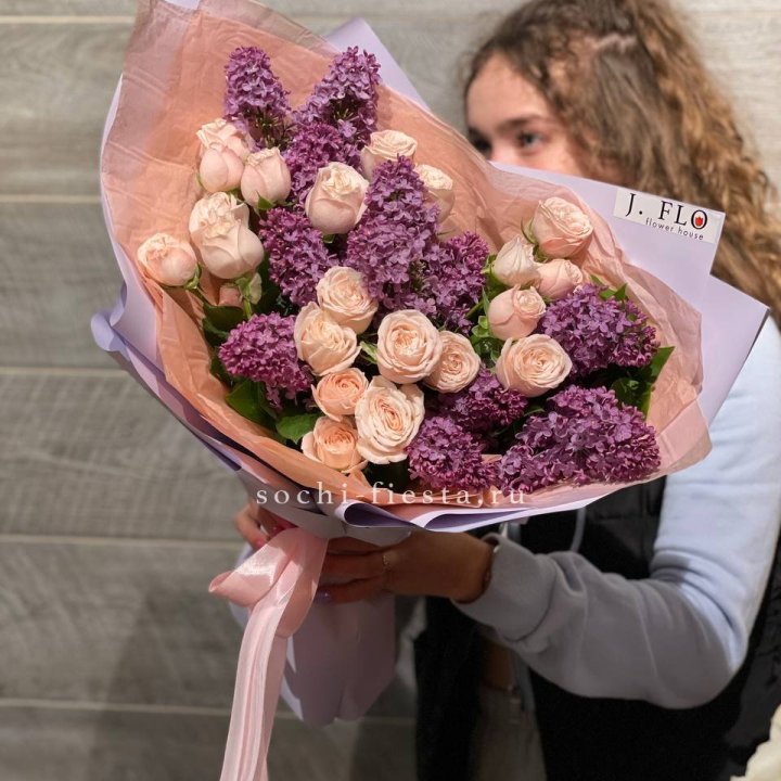 Букет "Лиловая весна" в Нижнем Тагиле