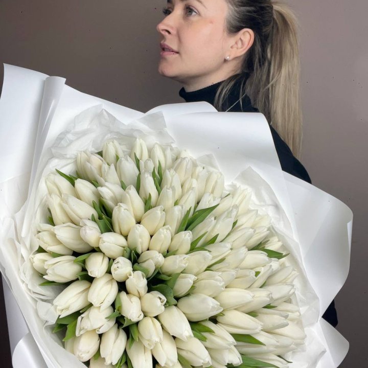 101 белый тюльпан №2 в Нижнем Тагиле