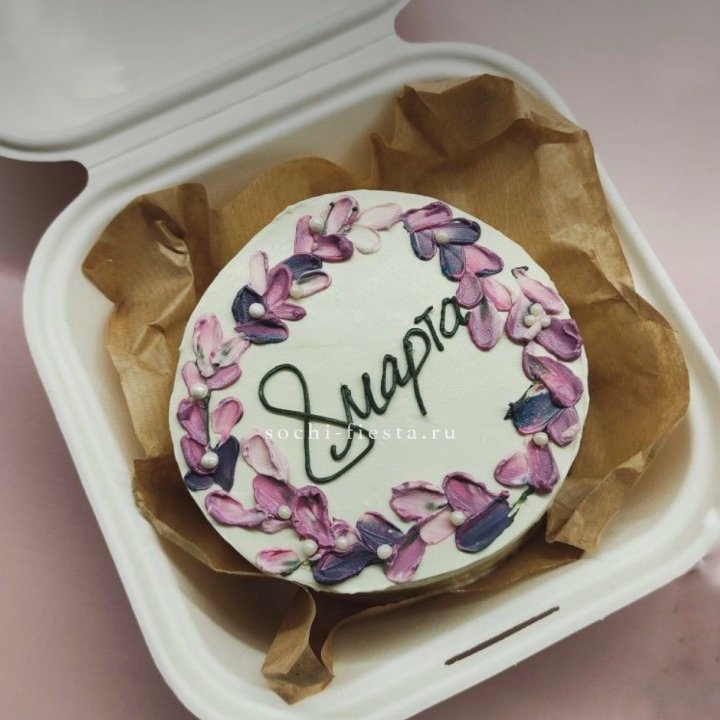 Бенто-торт "8 марта цветы"  в Нижнем Тагиле