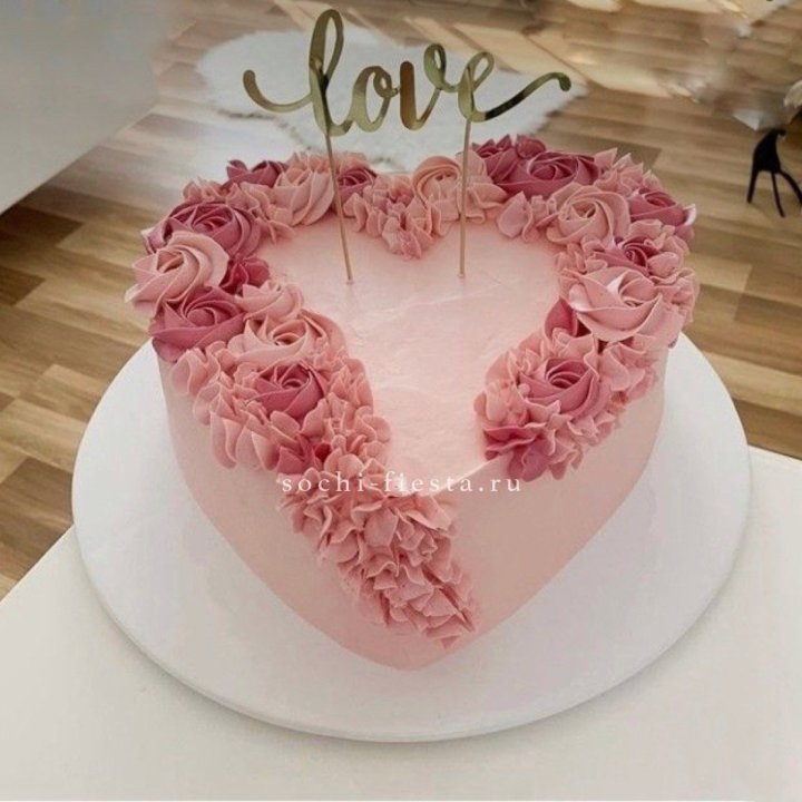 Торт "Сердце" 10 в Нижнем Тагиле