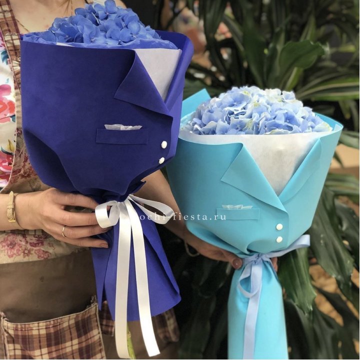 Букет с гортензией с пиджаком в Нижнем Тагиле