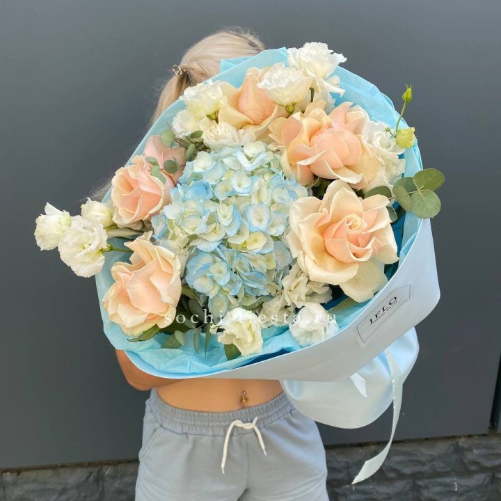 Сборный букет "Голубой закат" в Нижнем Тагиле