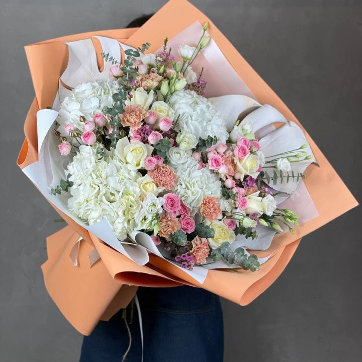 Макси-букет кремовый в Нижнем Тагиле