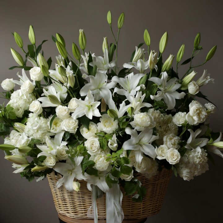 Цветочная корзина макси №3 в Нижнем Тагиле