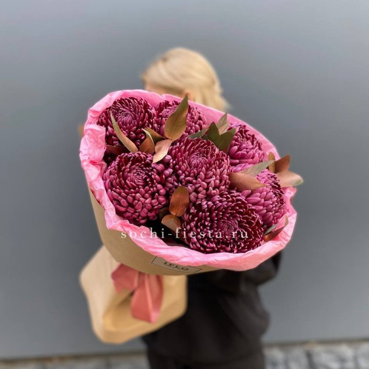 7 Хризантем Бигуди в золоте в Нижнем Тагиле