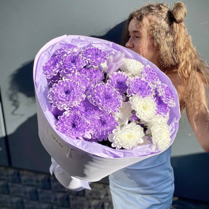  Букет хризантем "Сирена" в Нижнем Тагиле