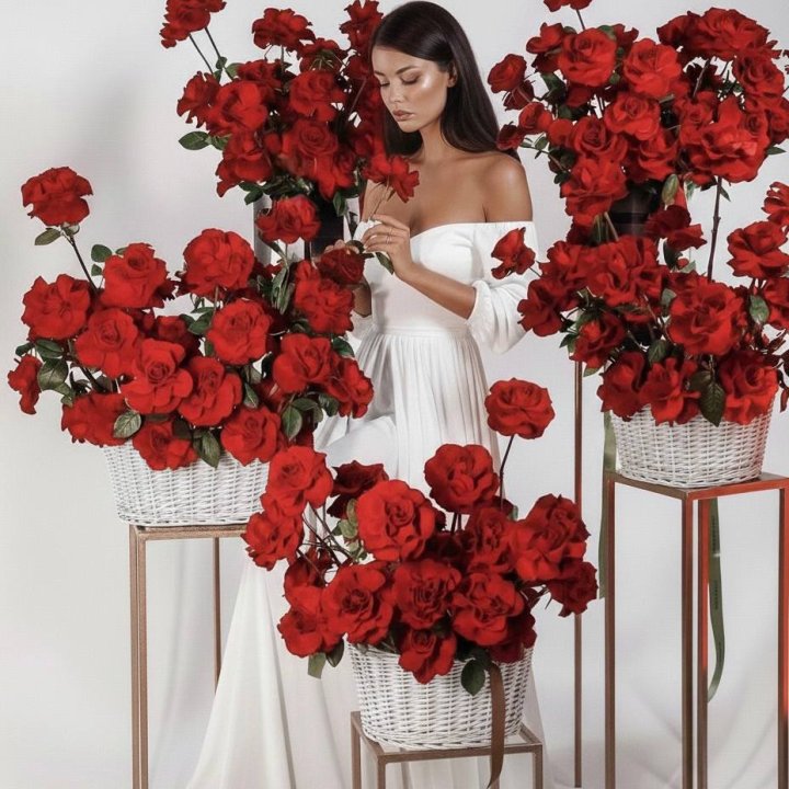 Сет из красных французских роз в Нижнем Тагиле