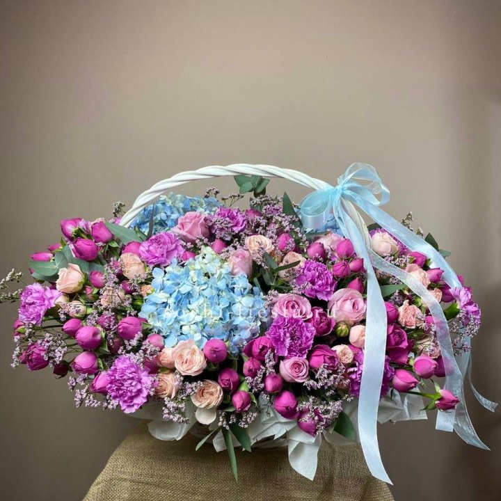 Авторская корзина "Лавандерия" в Нижнем Тагиле