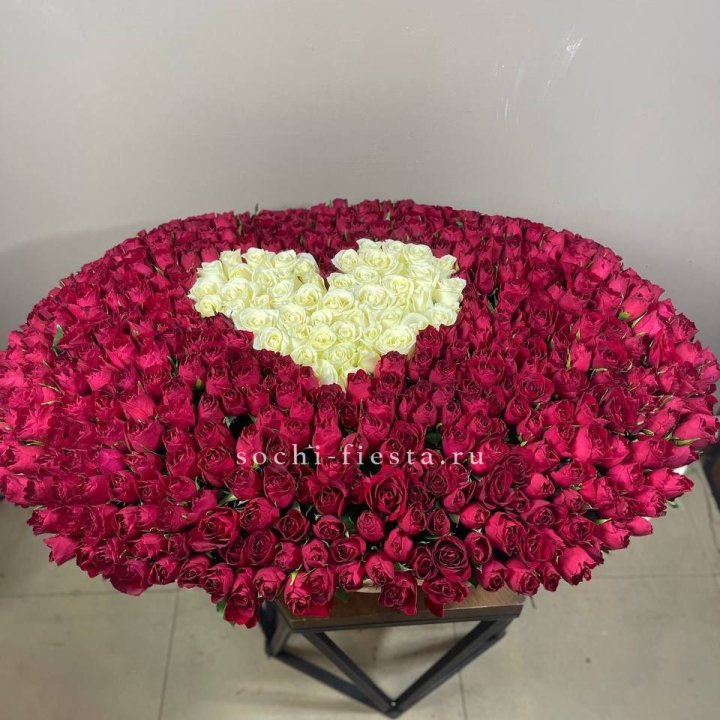 501 роза в корзине в Нижнем Тагиле