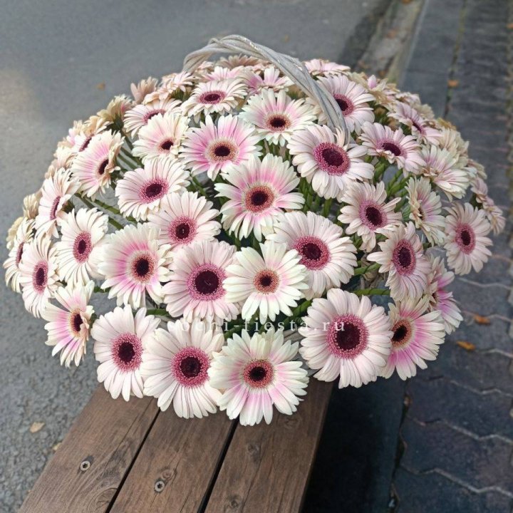 Корзина с герберами  в Нижнем Тагиле