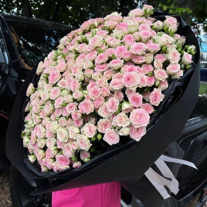 101 кустовая роза "Твистер" в Нижнем Тагиле