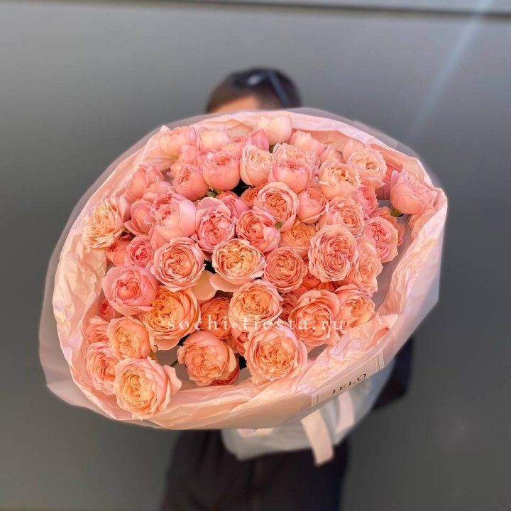 Букет из 21 пионовидной розы Джульетта в Нижнем Тагиле