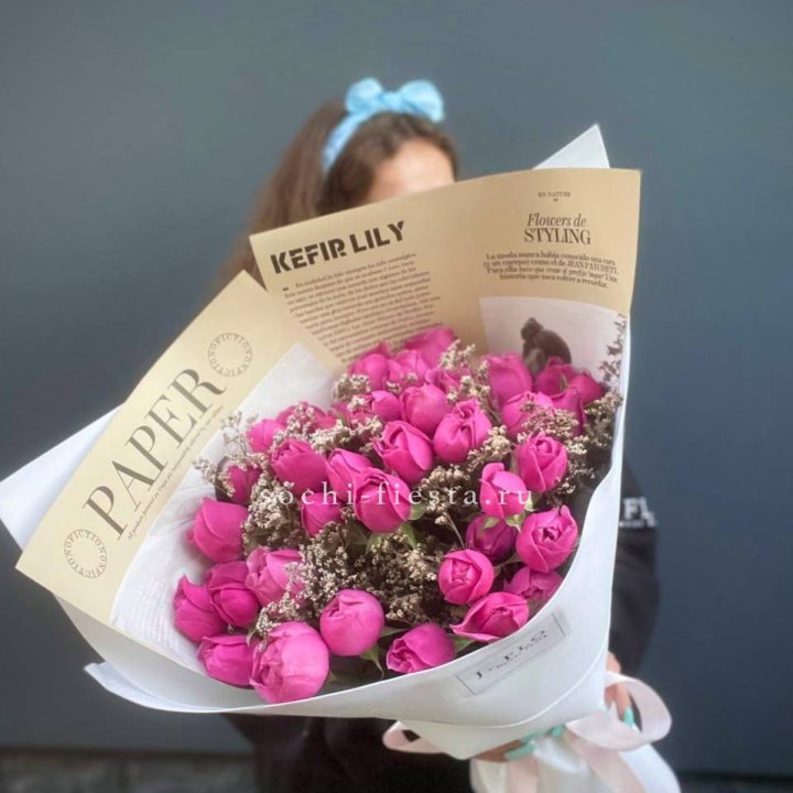 Пионовидные розы баблс №3 с доставкой в Нижнем Тагиле