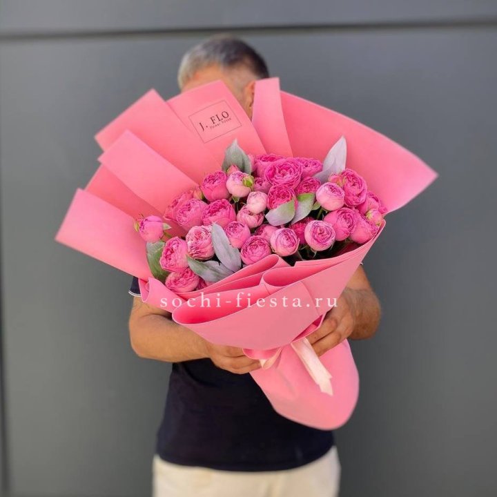 Пионовидные розы баблс №2 с доставкой в Нижнем Тагиле