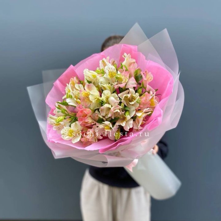 букет альстромерий "Черри" в Нижнем Тагиле