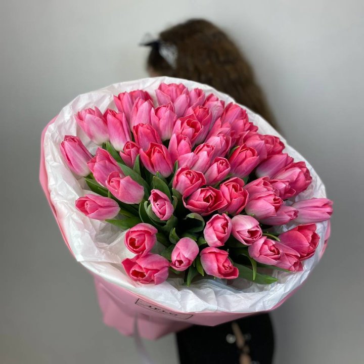 51 розовый тюльпан "Рози" в Нижнем Тагиле