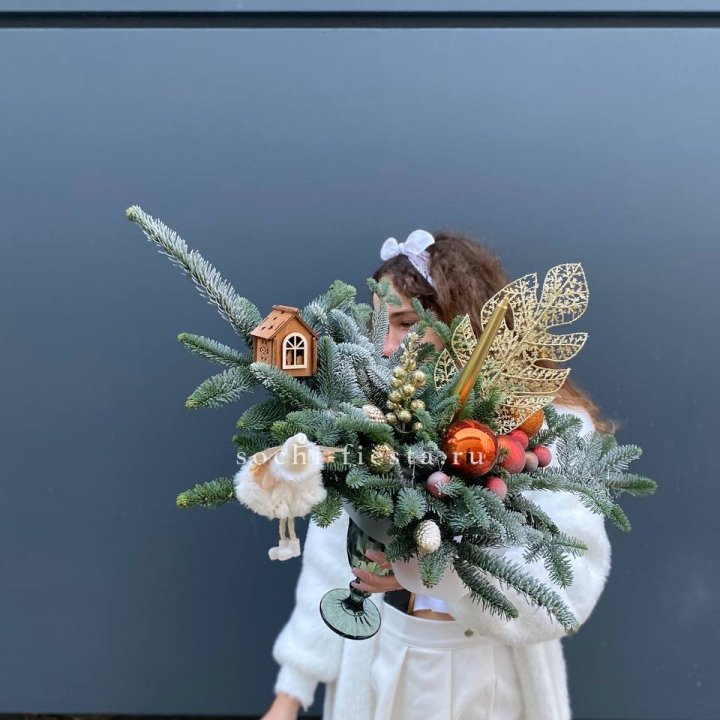 Композиция в бокале огненная  в Нижнем Тагиле