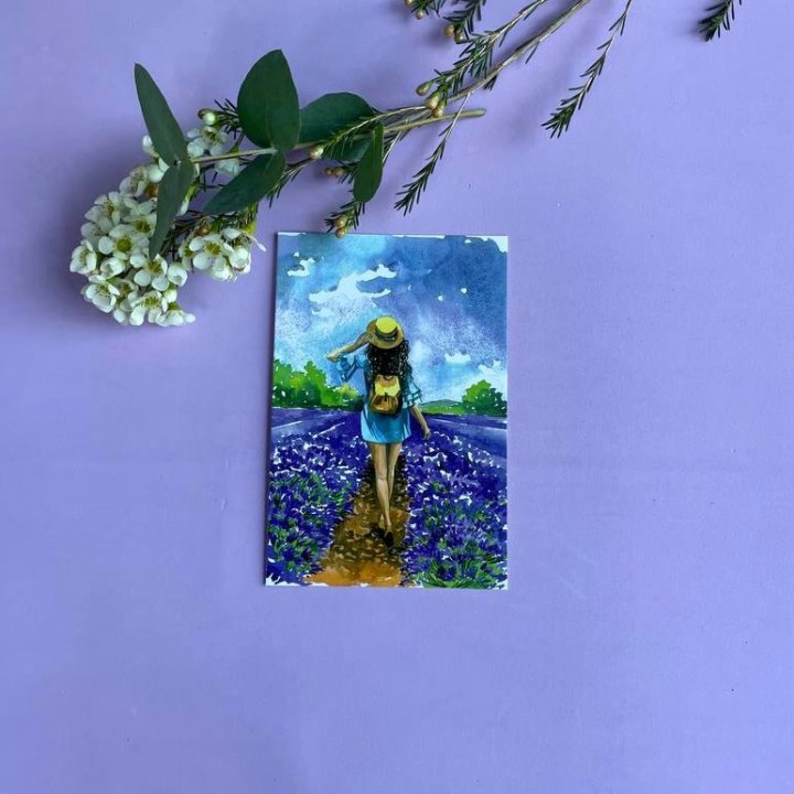 Открытка к букету "Цветочная дорога" в Нижнем Тагиле