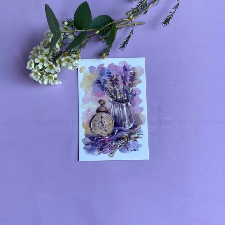 Открытка к букету "Часы" в Нижнем Тагиле