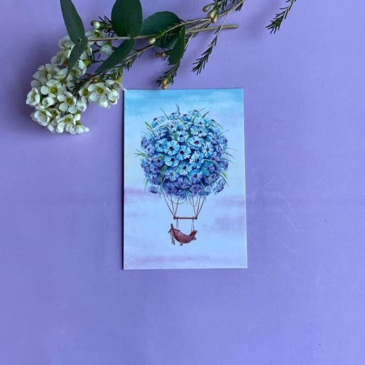 Открытка к букету "Флоростат" в Нижнем Тагиле