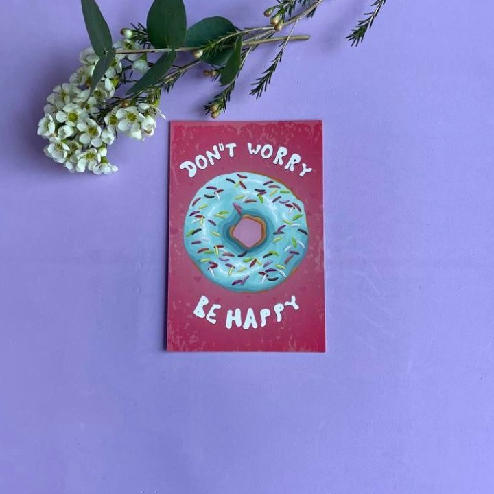 Открытка к букету "Не волнуйся..." в Нижнем Тагиле