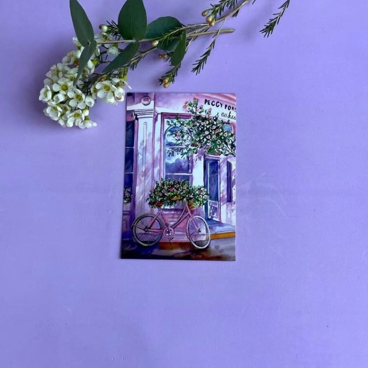 Открытка к букету "Розовый" в Нижнем Тагиле