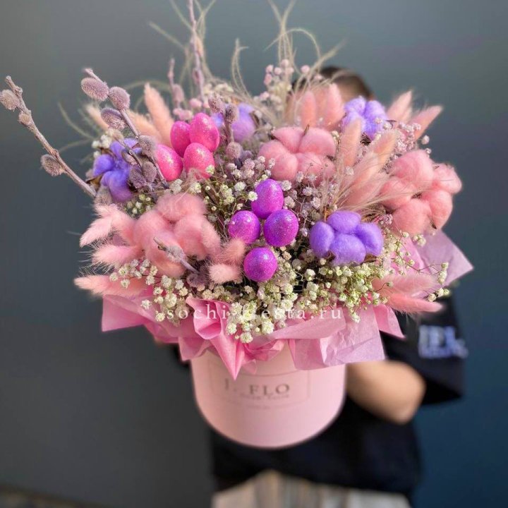 Сухоцветы в коробке  в Нижнем Тагиле