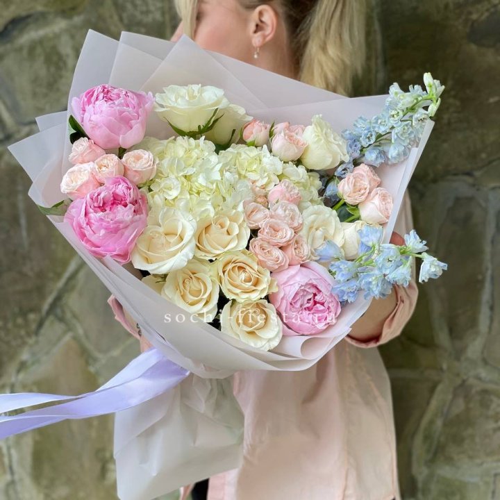 Букет с пионами "Богема" в Нижнем Тагиле