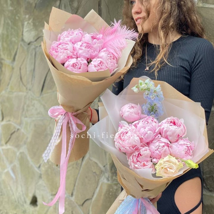 7 зефирных пионов  в Нижнем Тагиле