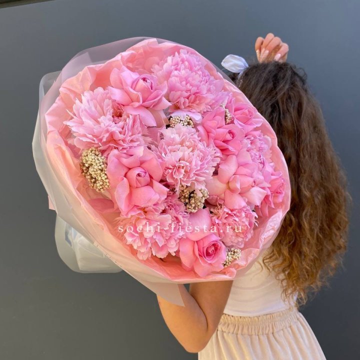  Букет с пионами "Пинки" в Нижнем Тагиле