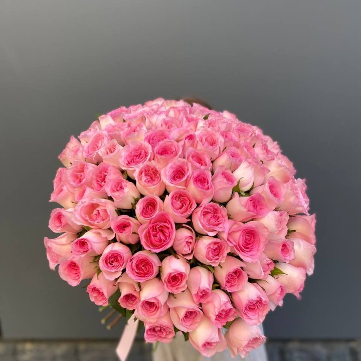 101 розовая роза в Нижнем Тагиле