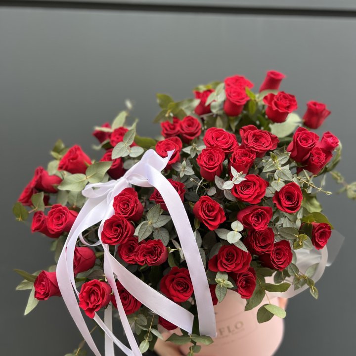 45 Красных роз в боксе "Сеньёрита" в Нижнем Тагиле