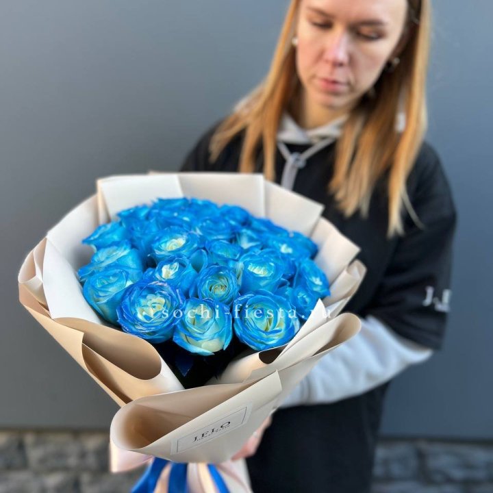 Букет синих роз блю логан в Нижнем Тагиле