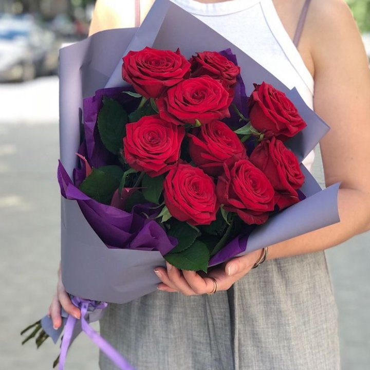 9  красных роз №1 в Нижнем Тагиле