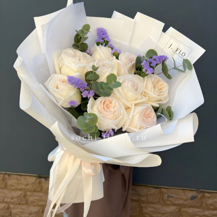 Букет из роз Вайт охара в Нижнем Тагиле