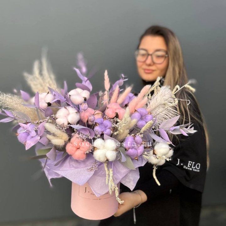 Авторский бокс с сухоцветами №4 в Нижнем Тагиле