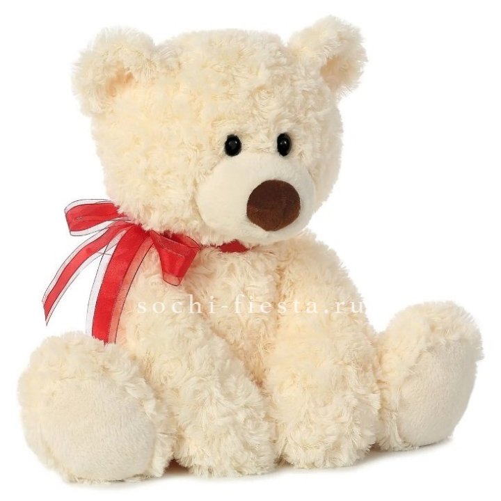 Белый плюшевый мишка  в Нижнем Тагиле