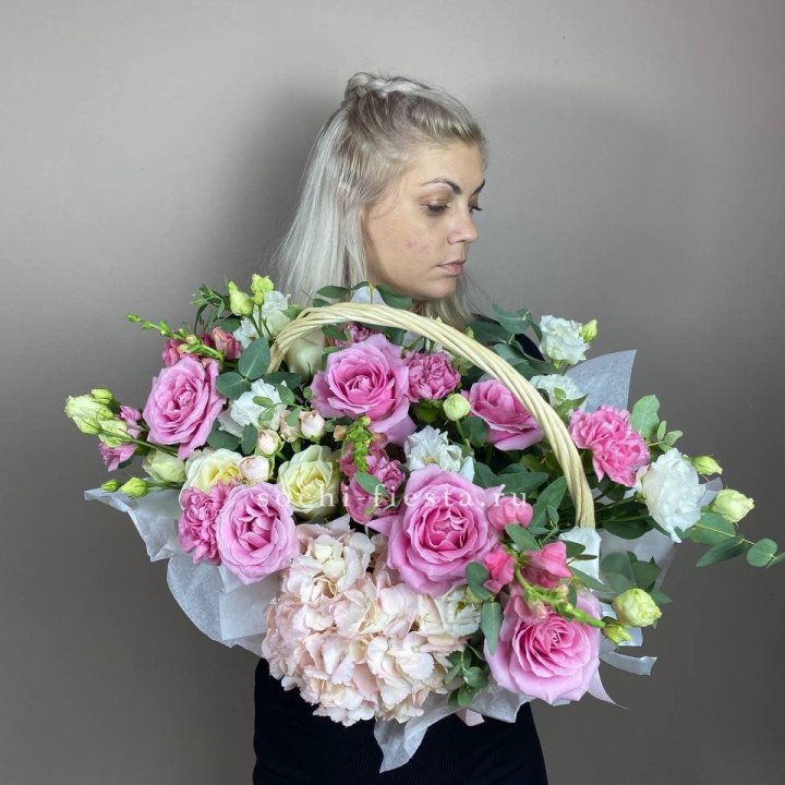 Цветочная корзина № 5 в Нижнем Тагиле